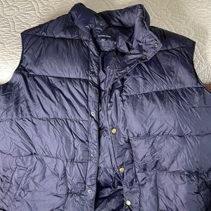 Lands end xxl blue puffer vest great condition